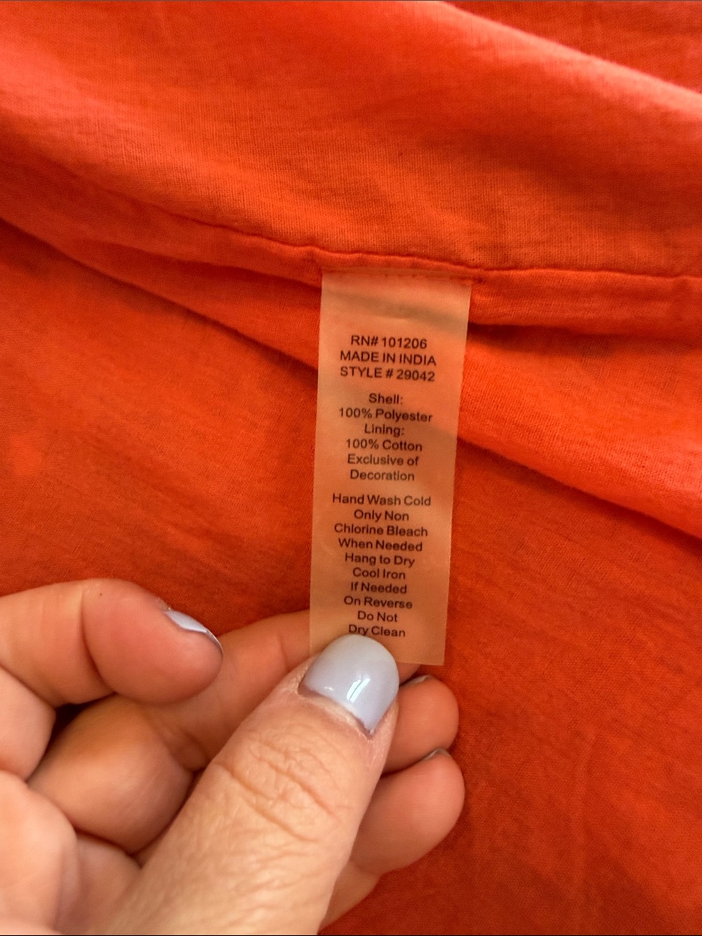 Soft Surroundings Orange Multi Printed Long Tunic - Picture 7 of 11